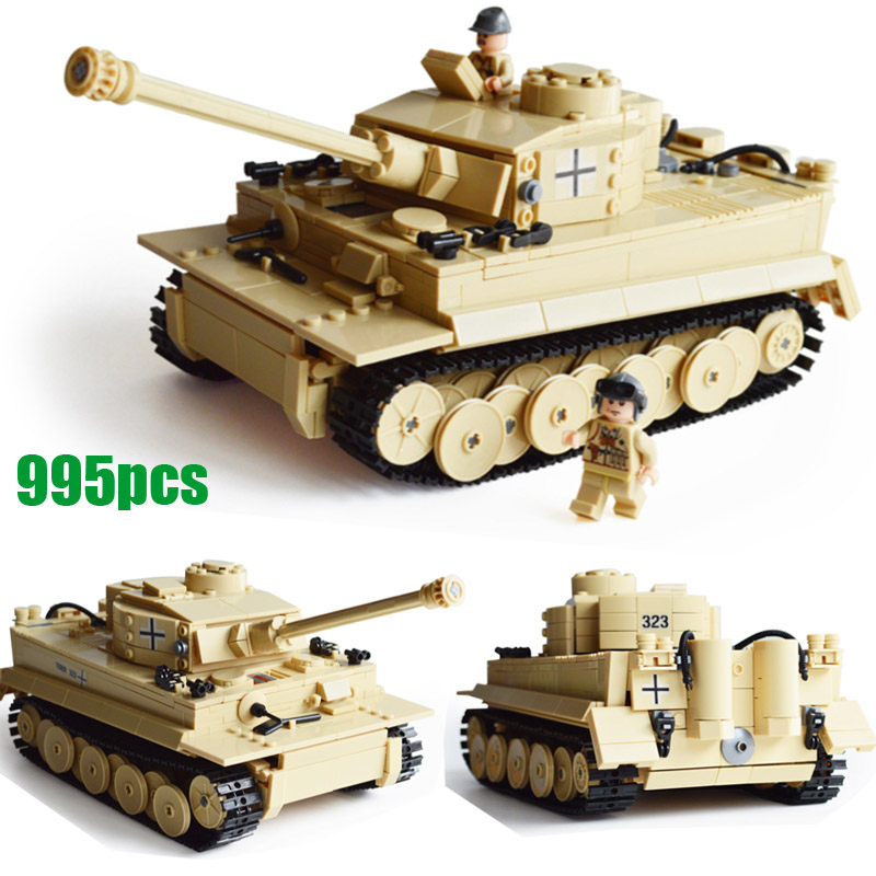     Ÿ̰ ũ 3D  323     Ʈ Kazi KY82011 ϱ CompatibleLego/Century Military German King Tiger Tank 3D Model 323 Cannon Building Blo